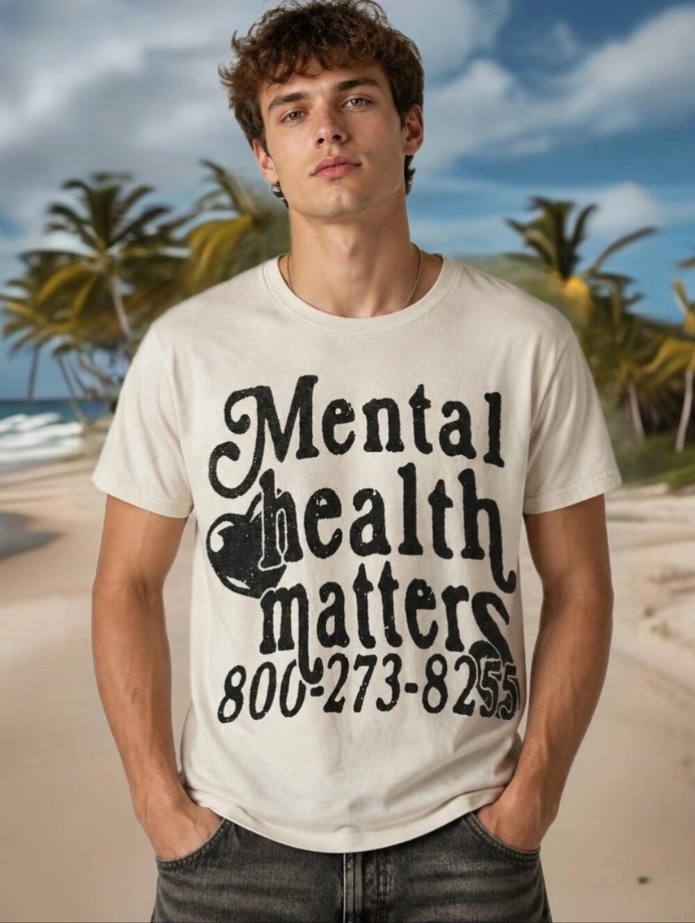 New Mental health matters graphic tee Adult Men Women